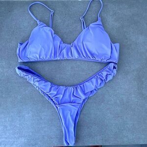 Lavender purple bikini set